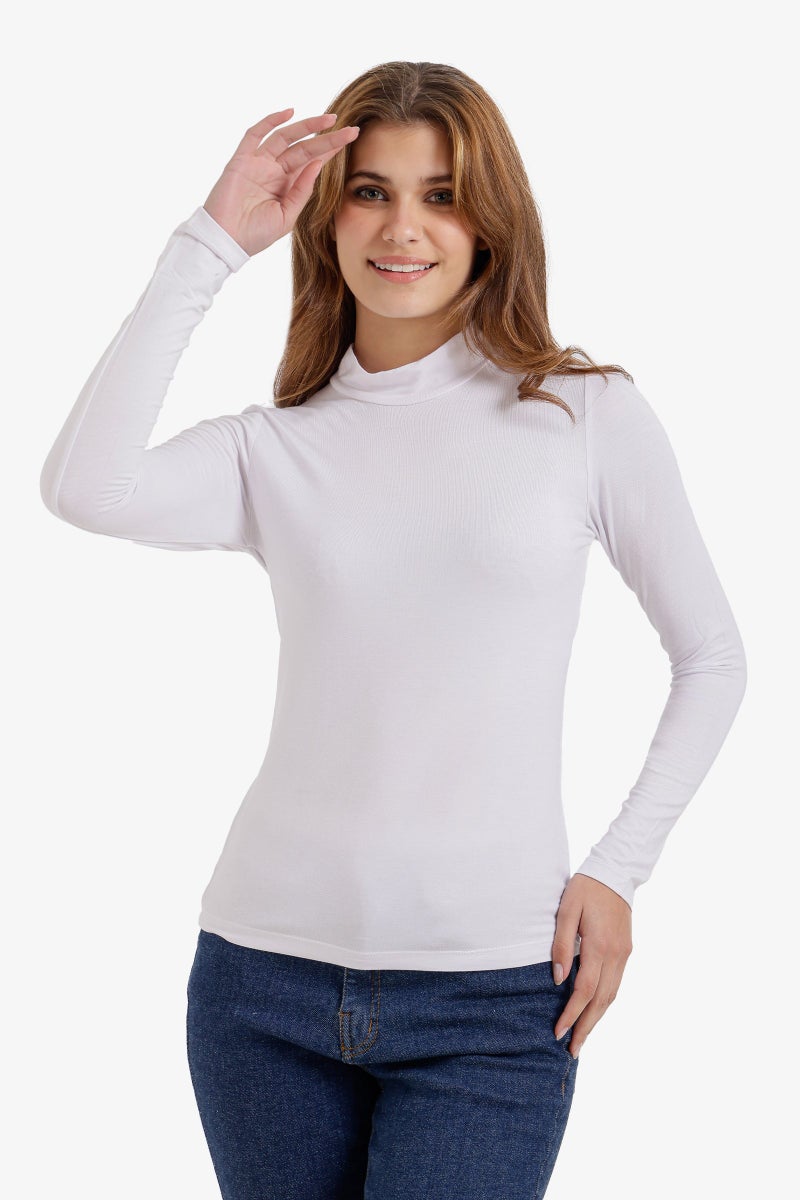 Carina Long Sleeve Basic Top - Image 1